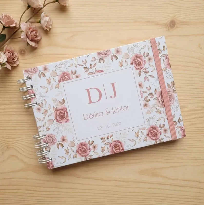 Caderno de Mensagens p/ Noivos ou Bodas - Escolha a Capa