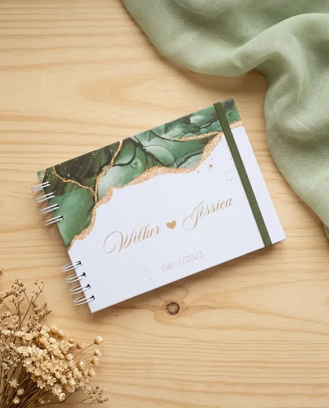 Caderno de Mensagens p/ Noivos ou Bodas - Escolha a Capa