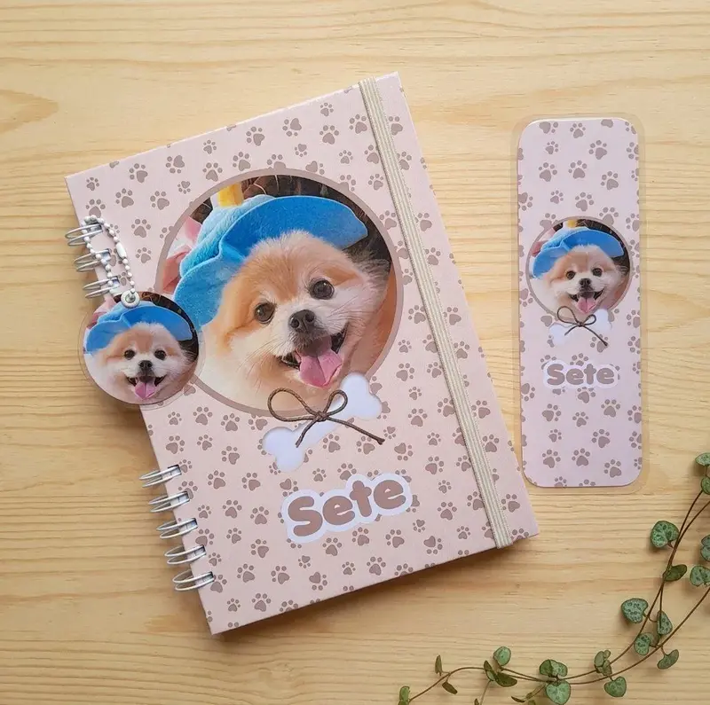Caderneta/Planner Pet - Cachorro - Escolha a Estampa (link na descrição)