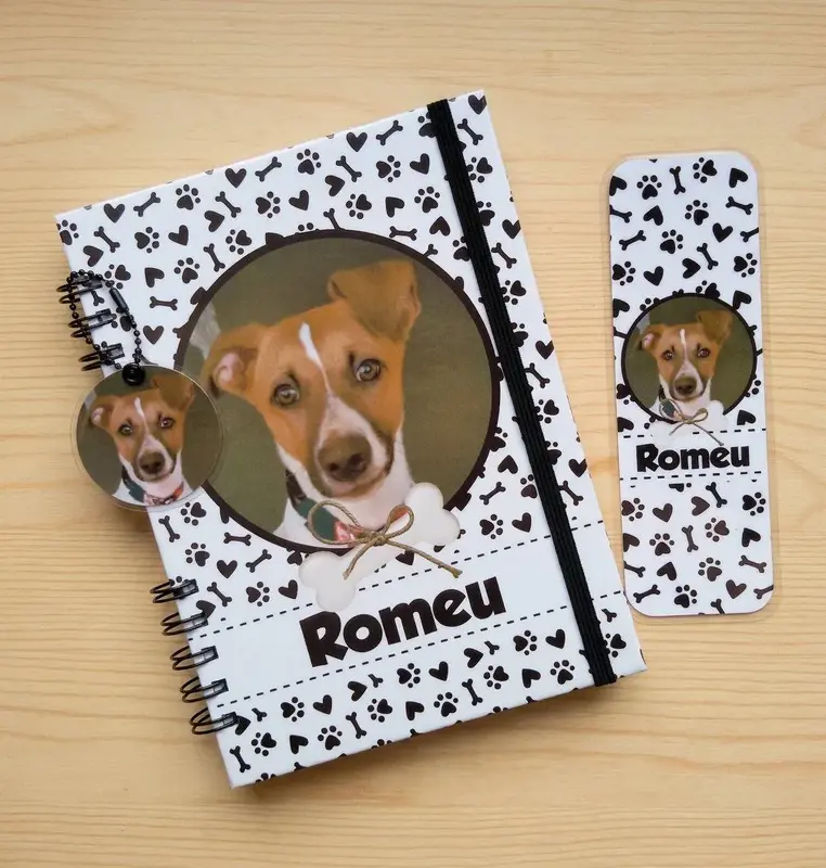 Caderneta/Planner Pet - Cachorro - Escolha a Estampa (link na descrição)