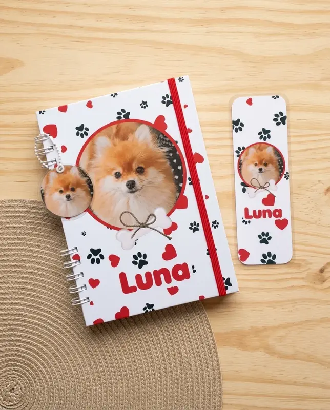 Caderneta/Planner Pet - Cachorro - Escolha a Estampa (link na descrição)
