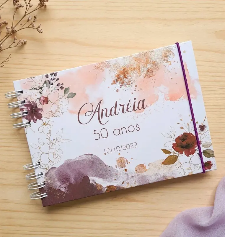 Caderno de Mensagens p/ Aniversário - Escolha a Capa
