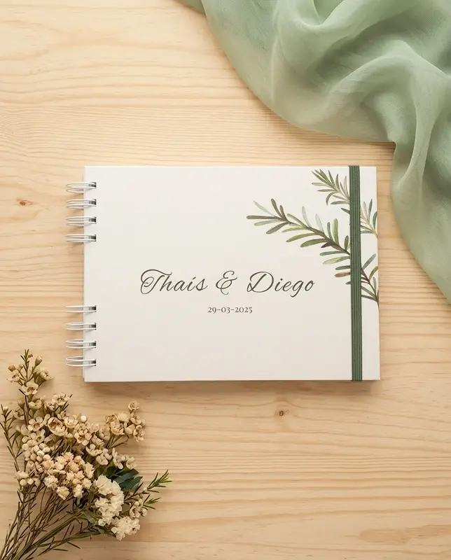 Caderno de Mensagens p/ Noivos ou Bodas - Escolha a Capa
