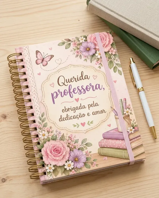 Caderno Dia dos Professores (a partir de 80 folhas)