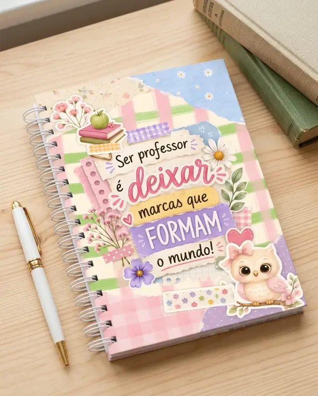 Caderno Dia dos Professores (a partir de 80 folhas)
