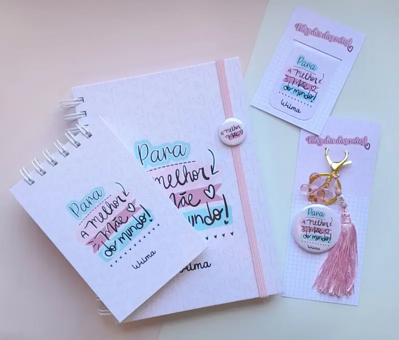 Kit Dia das Mães Personalizado - Escolha a Capa (link na descrição)